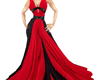 (Riu) Red Black Gown