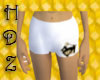 ~AL~HDZ Booty Shorts Wht