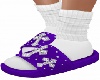 Cross Slippers-Purple