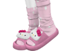 kitty slippers + socks