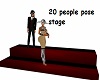 20people pose stage