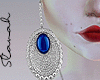 :S: Silver Blue Earrings
