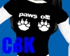 Paws Off! tshirt [CBK]