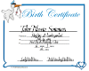K0yK0y Birth Certificate