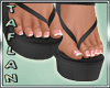 T* Black Sandals