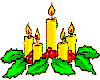 christmas candl animated