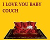 I LOVE YOU BABY COUCH