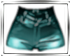 Teal Metalic Shorts