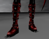 Red & Black Spiked Boots