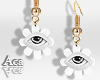 White Eyes Earrings