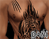 Tribal Tiger Rip Tattoo