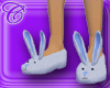 Grey Bunny Slippers