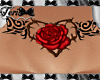 Rose Thorns Neck Tattoo