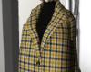 Yellow houndstooth coat
