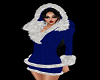 Blue Knitt Winter Dress