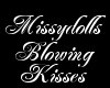 blowing kisses