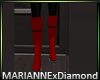 MxD Red Boots With Pearl