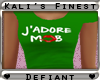 D| J'Adore Tee Green