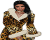 Leopard Long Fur Coat