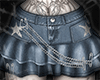Gotic denim skirt