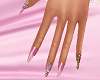 Pink & Gold nails