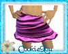 Purple Silk Mini Skirt