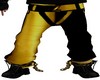 gold pants