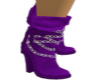 purple chianed boot