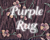 [K] Purple Rug w/ Flower