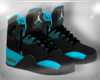 Blue&Black Jordans 4s
