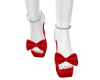 Red loop heels