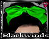 BW| Green Hairbow