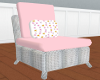 Pink Wicker Chair