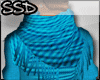 SSD|Blue sweater & scarf