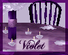 (V) Violet Wedding Table