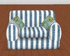 [1865]Blue Striped Chair