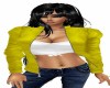 YELLOW LEATHER/WHITE