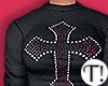 T! Black Cross Sweater