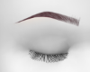 Eyebrows red