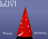 LUVI BIRTHDAY  HAT RED