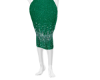 Green knit skirt