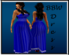 BBW Blue Evening Gown