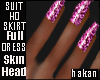 Sexy metallic pink nail