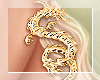Gold Dragon Earrings