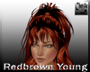 Red young  stylish hair