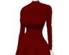 Turtleneck Dress Red