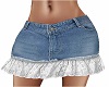 Jean Pleated Skirt