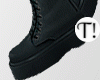 T! Platform Boots Black