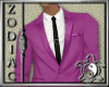 Pink Suit w/Black Tie