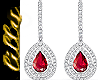 Diamond ruby earrings